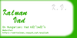 kalman vad business card